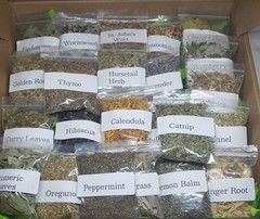 Organic Herbal Starter Kit: 20 Pure Dried Flowers & Herbs for Apothecary & Craft