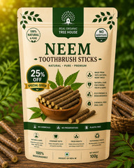 Neem Toothbrush Sticks | Natural Neem Chew Sticks | Azadirachta Indica