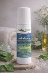 HerbaFreeze Muscle Rub Roll On Pain Relief Menthol Arnica Aloe 3oz On Sale