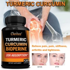 Turmeric Curcumin with Bioperine+Black Pepper, Joint Pain Maxx Strength Capsules