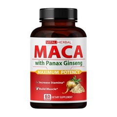Maca Ginseng Capsules – Enhance Male Stamina and Vitality