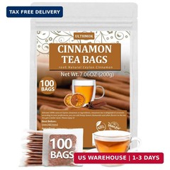 Premium 100 Pure Ceylon Cinnamon Tea Bags, Made with 100% Ceylon Cinnamon Sticks