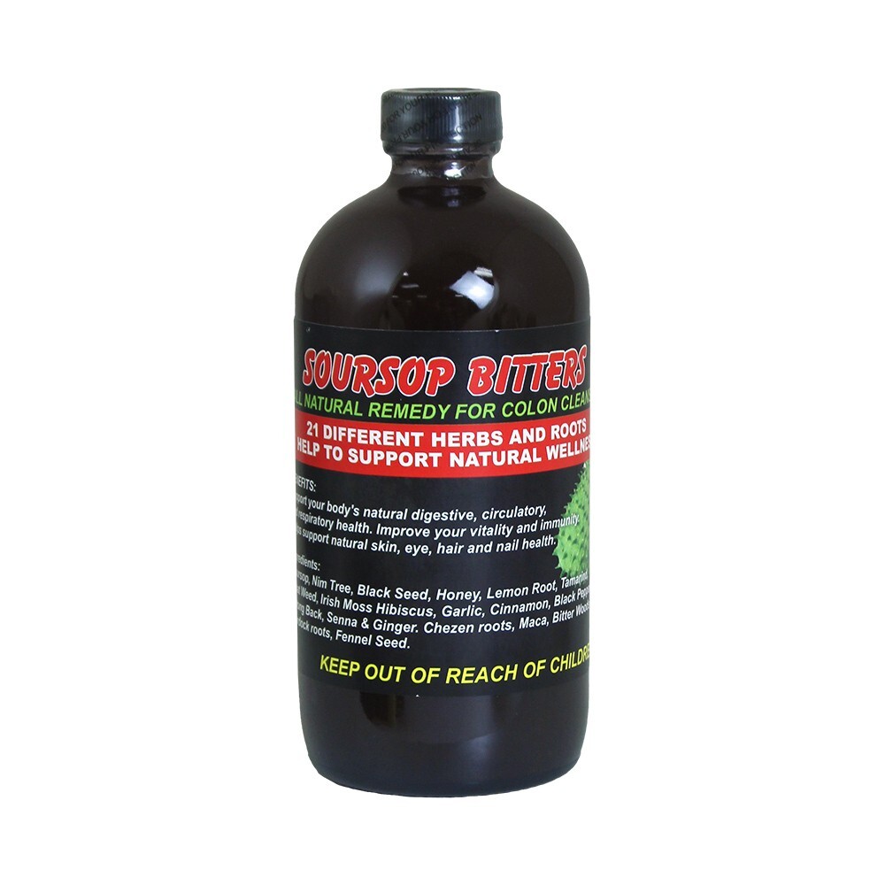 Soursop Bitters Natural Herbal Remedy – 16 oz.