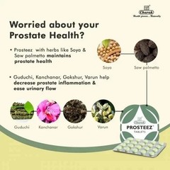 Charak Prosteez Ayurvedic Tablet – 200 Tablets (10 Strips) Prostate Health h131