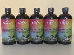 5 Pack Serene Herbs Exotic Soursop Bitters Liquid Gut Health Detox Vitality