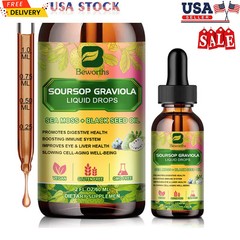 60ml Soursop Graviola Liquid Drops Antioxidant Detox Kidney Bowel Health