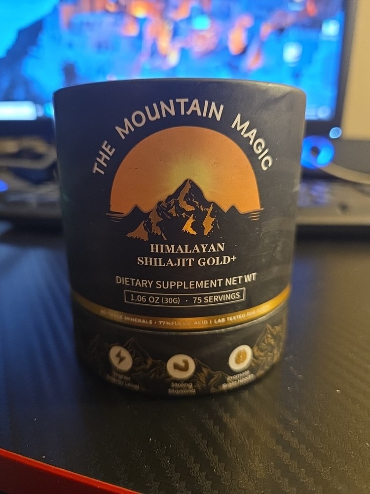 100% Himalayan Shilajit Gold, The Mountain Magic, Extremely Potent, Fulvic Acid