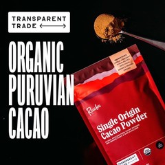 Raaka Chocolate Organic Cacao Powder – Unsweetened, Non-Alkalized, Perfect for B