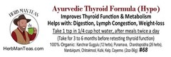 Thyroid Formula (Hypo) with Kelp – Improves thyroid function & lymph congestion