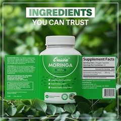60 ct 800mg Capsules MORINGA for Immune Support & Gut Health 100% Pure exp 12/26