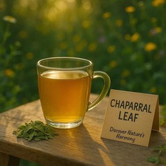 Organic Chaparral Leaf Tea Wild-Crafted Herbal Infusion Dried Natural Herb