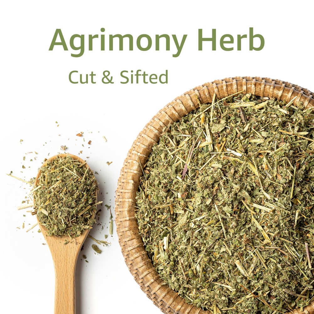 Dried Agrimony Herb – Cut & Sifted – Agrimonia Eupatoria – Herbal Tea Bulk