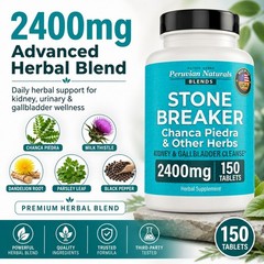 Chanca Piedra Stone Breaker 150 Tablets Kidney Cleanse Detox 2400mg from Peru