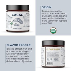 Organic Cacao, Single Estate, Non-GMO, Fair-Trade, , Gluten Free, 100% Raw Ri…
