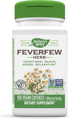 Nature’s Way Feverfew Herb, Traditional Blood Vessel Relaxation Supplement 380mg