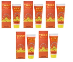 5 x Vicco Turmeric Skin Cream (Vegan) 15g each (Pack of 5) with Sandalwood Oil