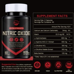Nitric Oxide Booster +TA extract Blood Circulation Flow,Endurance/Energy