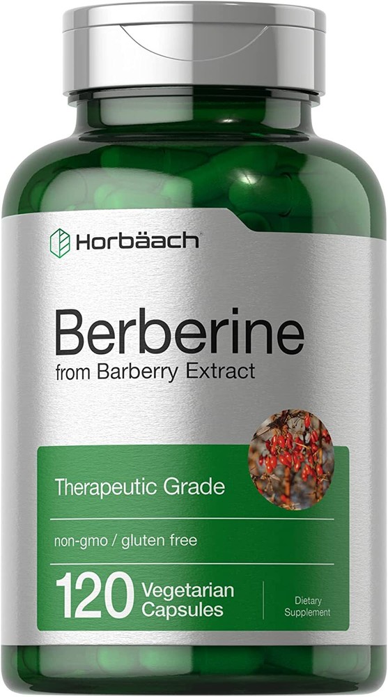 Berberine HCl | 120 Capsules | Vegetarian, Non-GMO, Gluten Free | by Horbaach