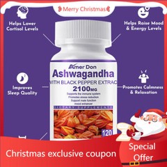 KSM-66 World’s Best Ashwagandha Root Extract 2100mg 120 Vegetarian Capsules