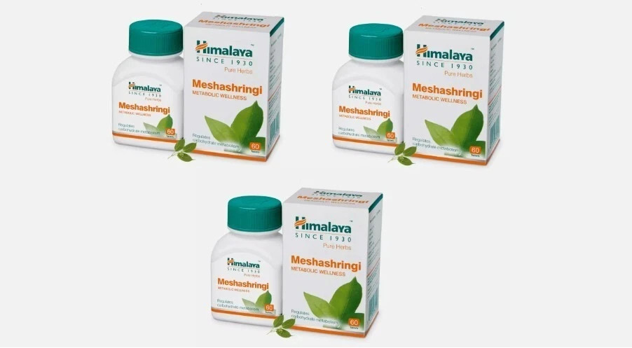 Himalaya Meshashringi – Pack of 3 (60 Tablets per Box ) Expiry 11/2027