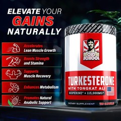 Turkesterone [Max Potency] + Bioperine® for High Absorption Supplement 15,000Mg