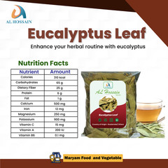 Eucalyptus Leaves Dried 100g – Natural Herbal Tea, Whole Eucalyptus Leaf, Immune