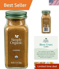 Cumin Ground Organic, 2.31 Ounce | Rich, Warm, Complex Earthy Spice Flavor, C…