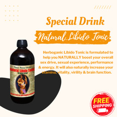 Natural Libido Tonic with Soursop and Black Seed – 16oz – Boost Energy and Vital