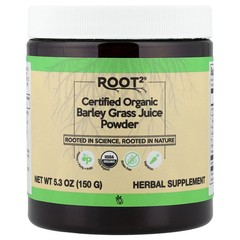 Root2®, Certified Organic Barley Grass Juice Powder, 5.3 oz (150 g)
