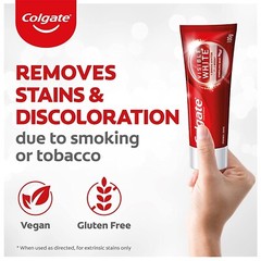 4 X 100gm Colgate Visible White Teeth Whitening Toothpaste Removes Plaque
