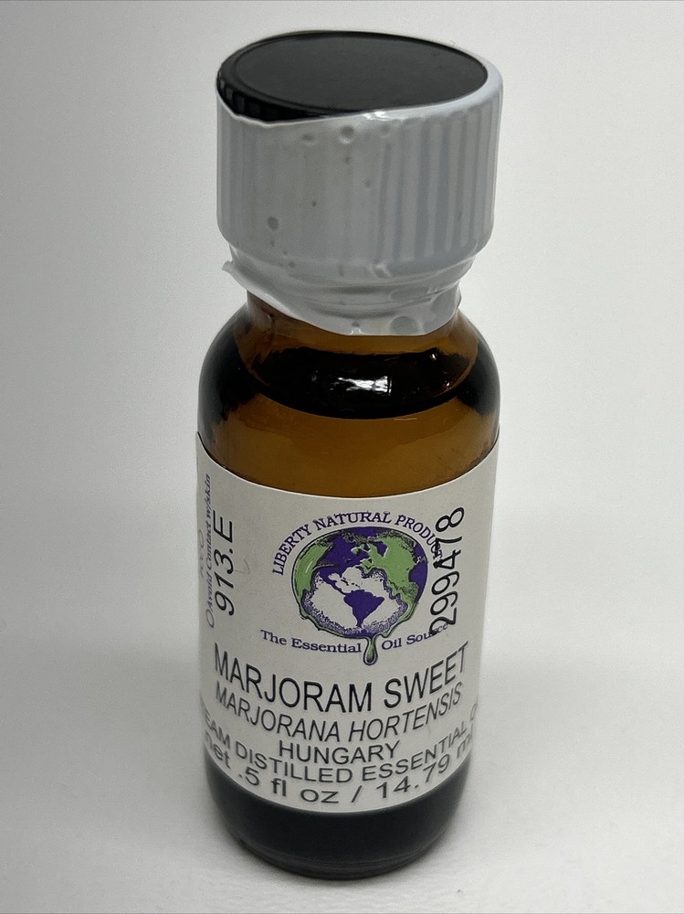 Marjoram Sweet, Essential Oil Source, .5 Fl Oz, New Sealed