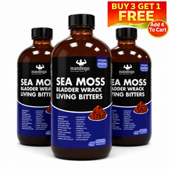 Sea Moss Bladder Wrack Living Bitters 16 oz Herbal Blend Liquid