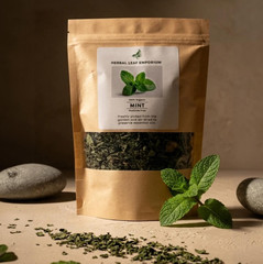 Organic Dried Mint Leaves 2 oz Spearmint Peppermint Mix Loose Herbal Tea Herb