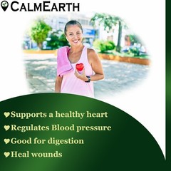 CalmEarth Arjuna Organic Capsule 100% Pure Terminalia Arjuna Heart Care