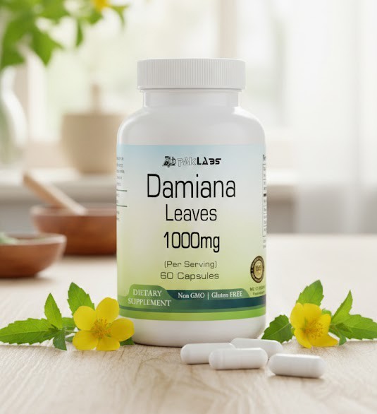 Damiana Leaf Capsules 1000mg Per Serving – High Strength –