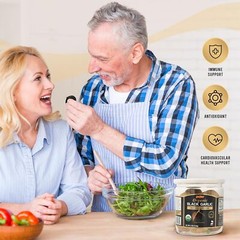 USDA Organic Black Garlic 5 Oz (Pack of 1), Whole Bulbs, Easy Peel, All Natural,