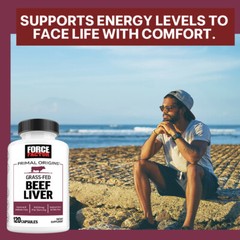 Grass Fed Beef Organs Capsules Supports Energy Levels Improve Mind 120 Pills