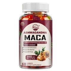 Maca Root Ginseng Gummies – Antioxidant, boosts blood flow and immune system