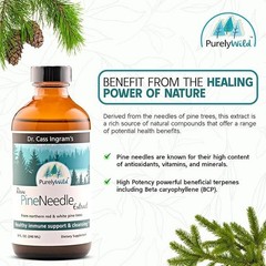 PURELY WILD Raw Pine Needle Extract by Dr Cass Ingram – Whole Food Liquid Sup…
