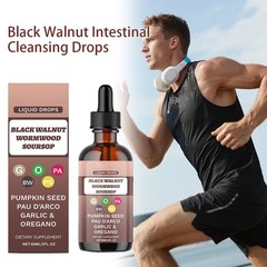 Walnut Black Wormwood Soursop Drops , Pumpkin Seed , Garlic , Oregano , 60 AMK