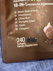 VIVONU 6600mg Wormwood Black Walnut Cloves Herbal Blend 240 Capsules