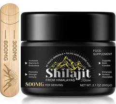 Shilajit Pure Himalayan Resin,Pure Shilajit with 85+ Trace Minerals & Fulvic Aci