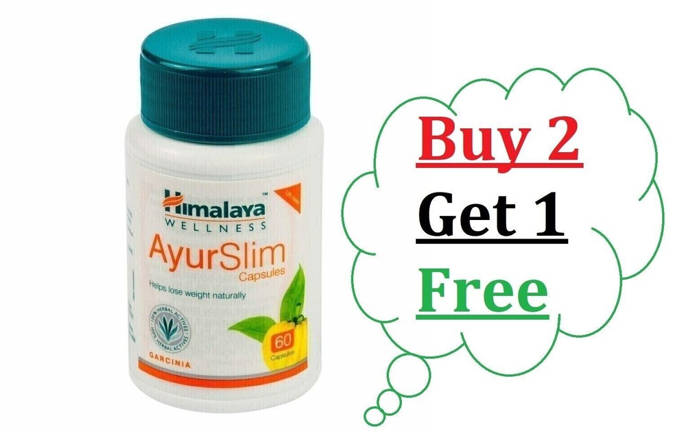 Himalaya Ayurslim 1 Box 60 Tablets 05/2028 Expiry Buy 2 Get 1 Free