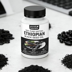 Seed Black Oil 100% Pure Softgel Cold Pressed Black Seed Oil Softgels 60 Softgel
