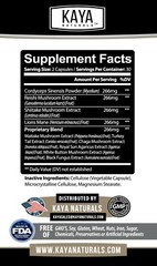 (2 Pack) Mushroom Complex Supplement, 60 capsules Lions Mane, Reishi, Shiitake