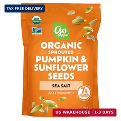 Go Raw Organic Sprouted Pumpkin & Sunflower Seeds, 10 oz, Sea Salted, Keto, Kosh