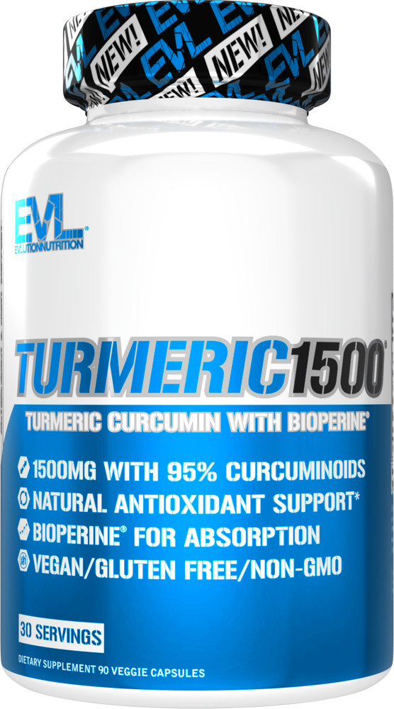 Evlution Nutrition Turmeric Curcumin – Antioxidant Support – 30 Servings