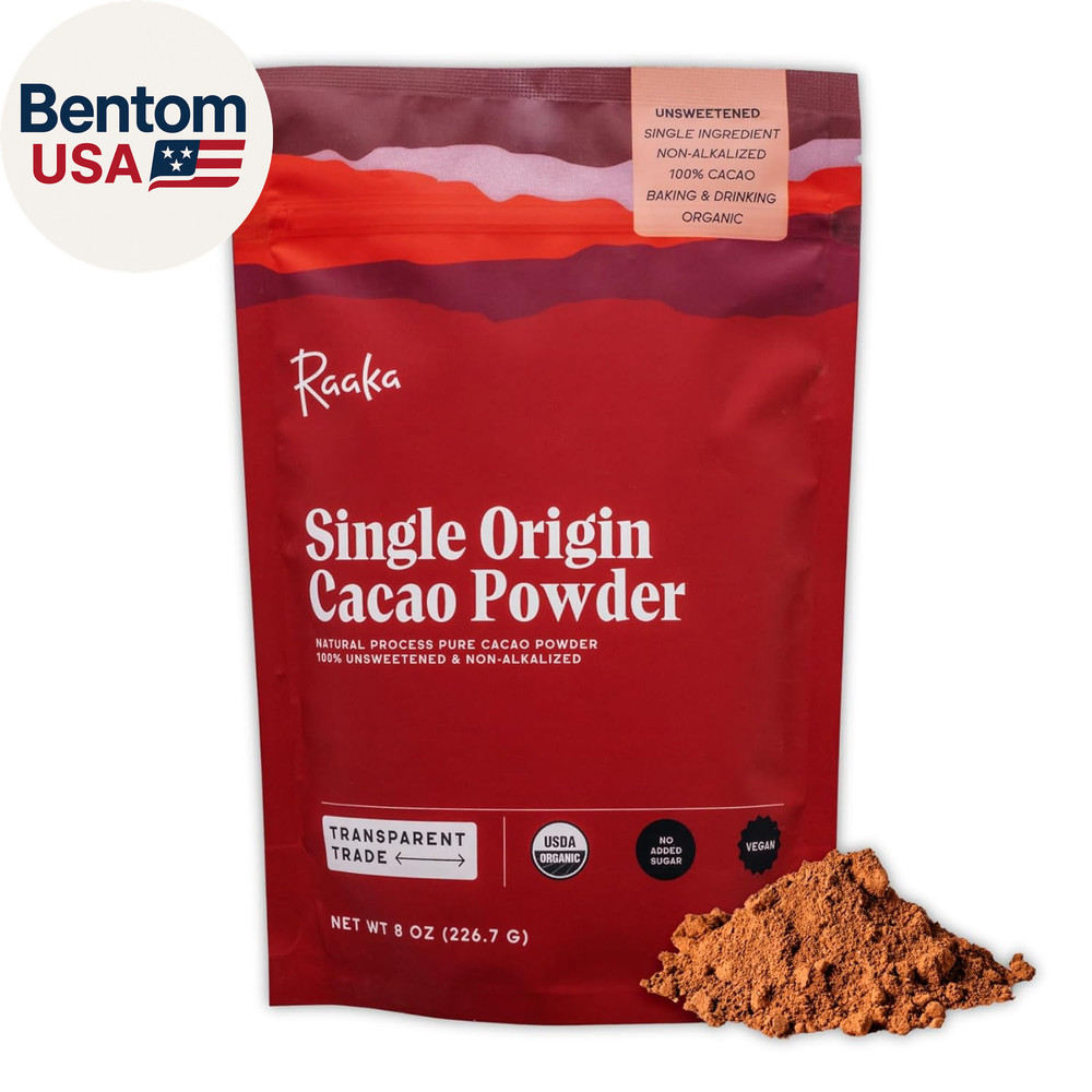 Chocolate Organic Cacao Powder – Unsweetened, Non-Alkalized, Perfect for Baking,