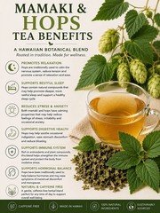 Mamaki & Hops Herbal Tea Blend | Caffeine-Free Loose Leaf | Made in Hawaii
