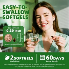 Moringa Oleifera Leaf Powder Softgels Natural Green Superfood Antioxidant Immune